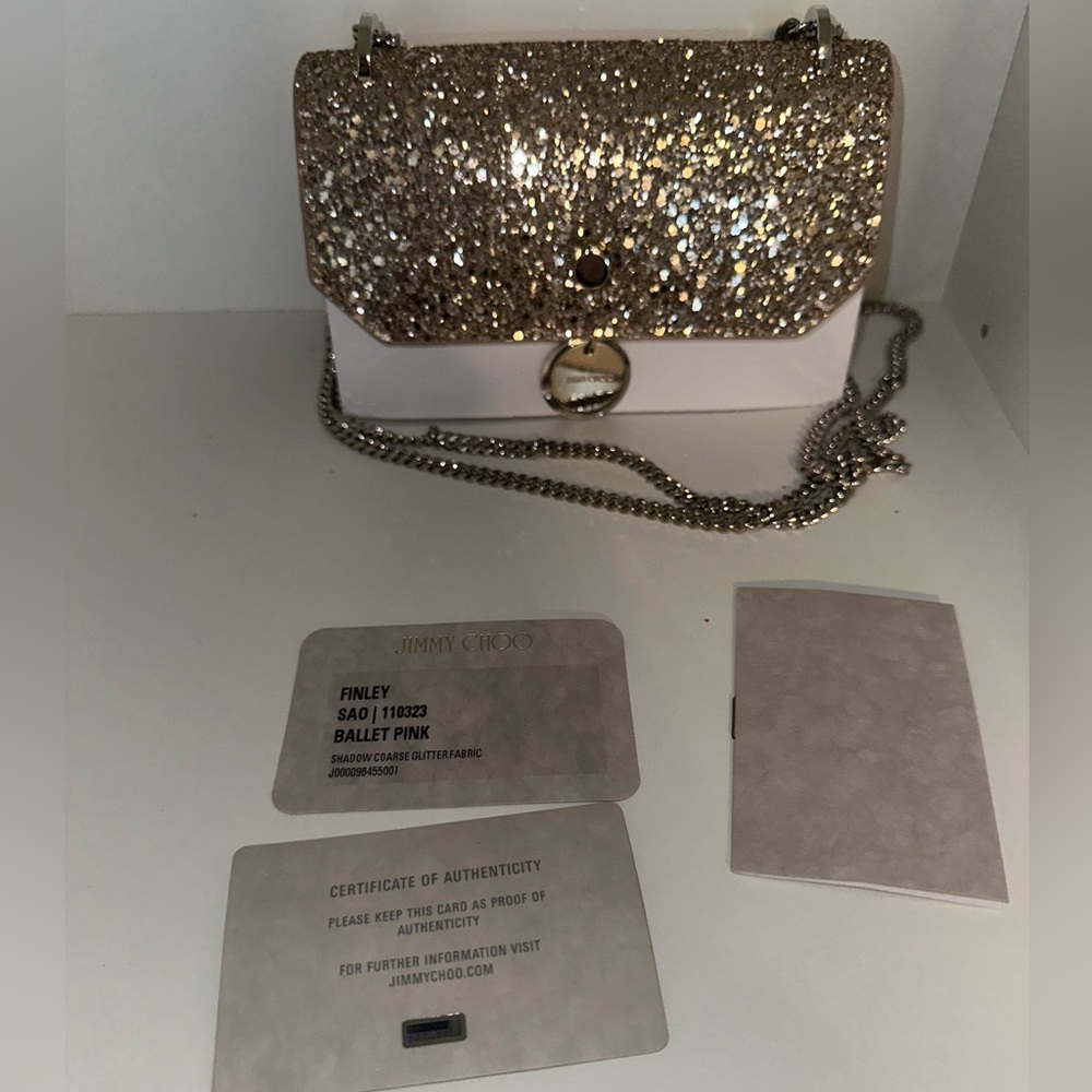 Jimmy choo finley clutch brand new